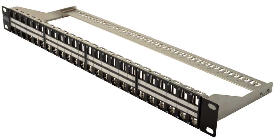 DIGITUS panneau de brassage modulaire 19', cat.6A, 48 ports,