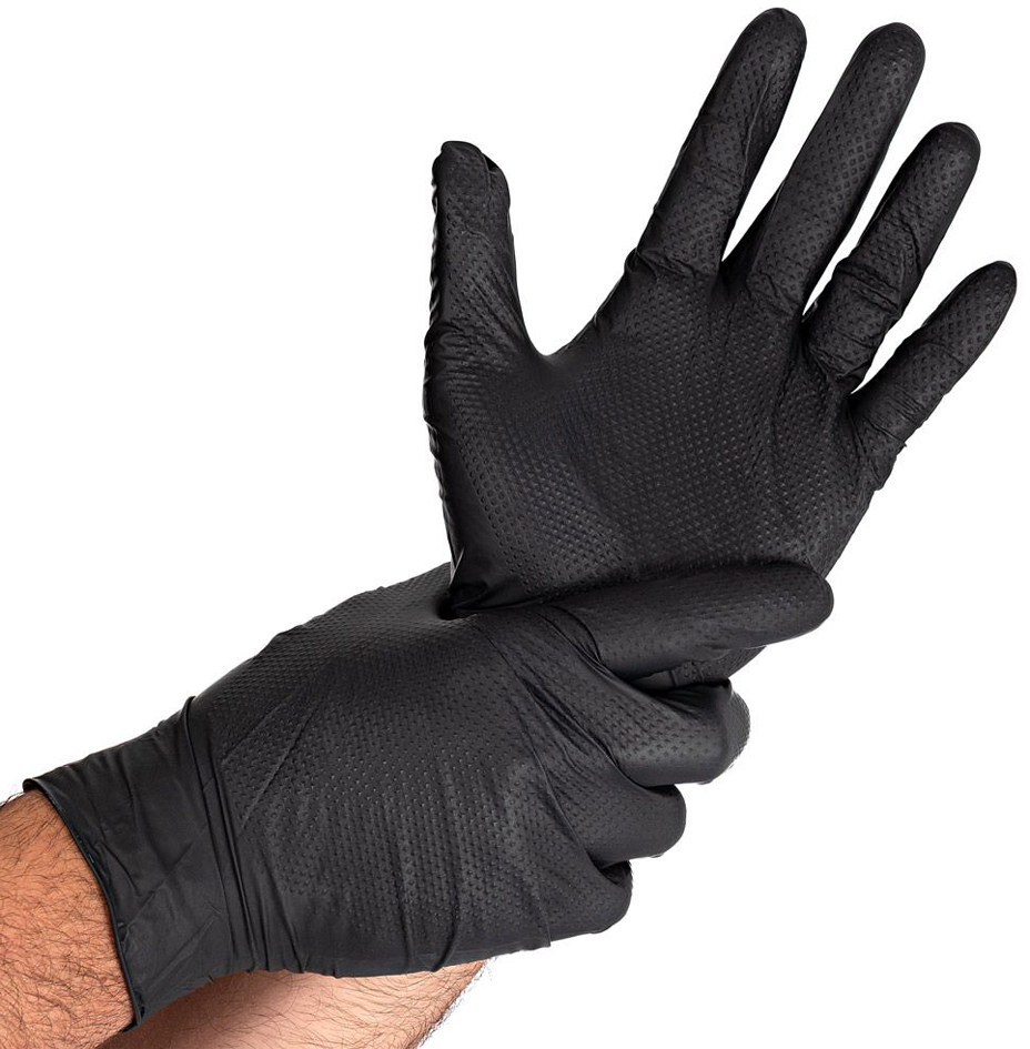 Visuel de référence : gant en nitrile DIAMOND GRIP, noir