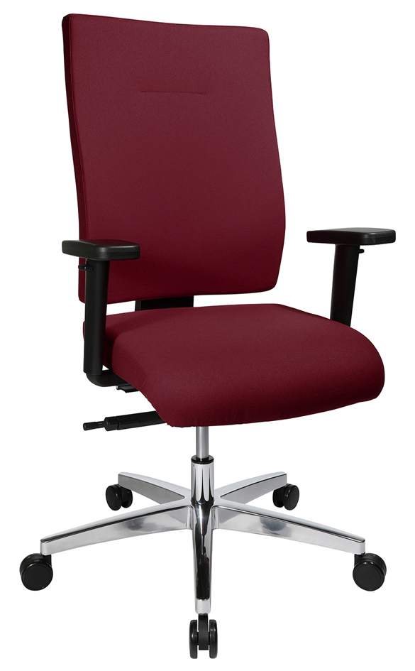 Topstar Chaise de bureau pivotante 'Profi Star 15', bordeaux