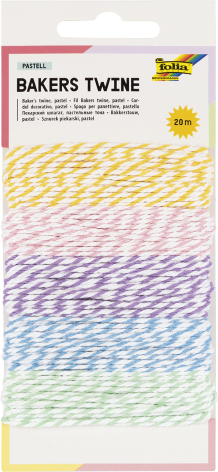 folia Ficelle décorative 'Bakers Twine PASTELL'