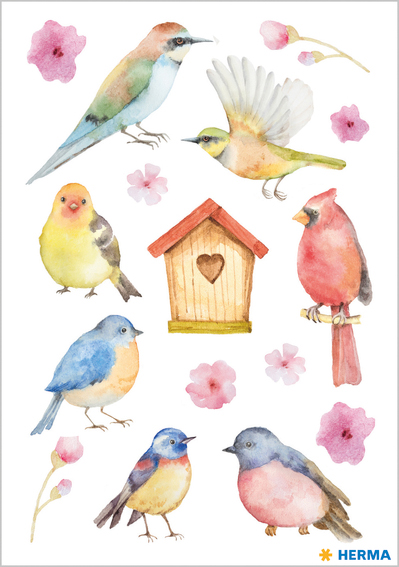 HERMA Sticker DECOR 'Oiseaux chanteurs'