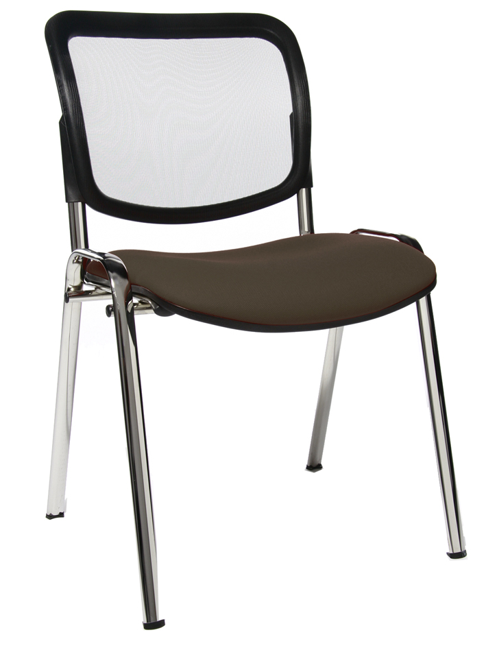 Topstar Chaise de bureau 'Net Point Visit chrom', marron