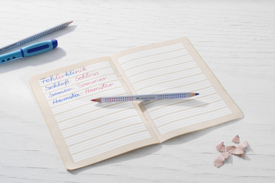 Crayons de couleur bicolores