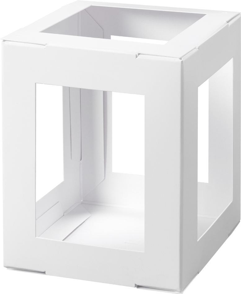 folia Pièces en carton pour lanterne, 135x135x180 mm, blanc
