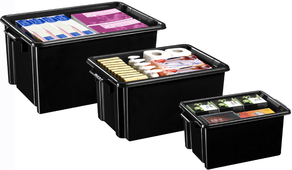 CEP Bac de rangement Maxi strata, 32 litres, noir