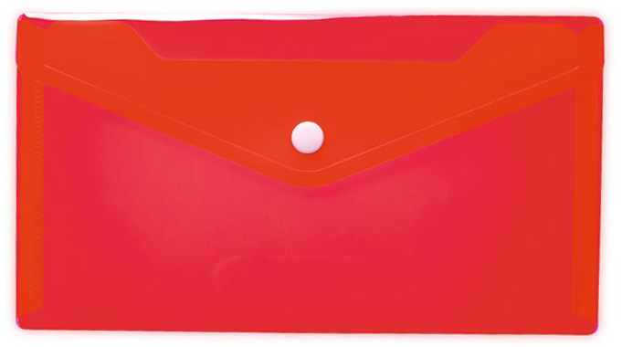 HERMA Pochette à documents, PP, format long, rouge