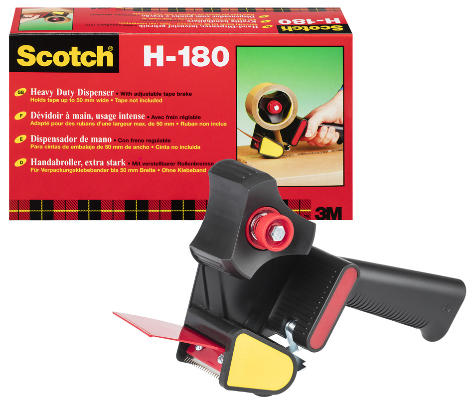 3M Scotch Dévidoir pour ruban adhésif d'emballage, low noise