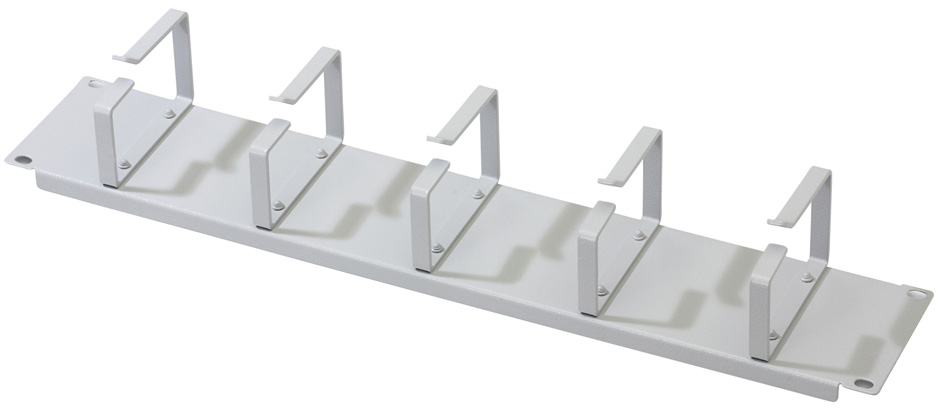 DIGITUS panneau guide-câble 19', 2 U, 5 étriers guide-câble