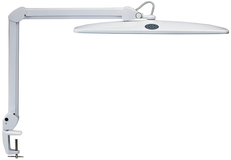 MAUL Lampe de bureau à LED MAULwork, pince, dimmable, blanc