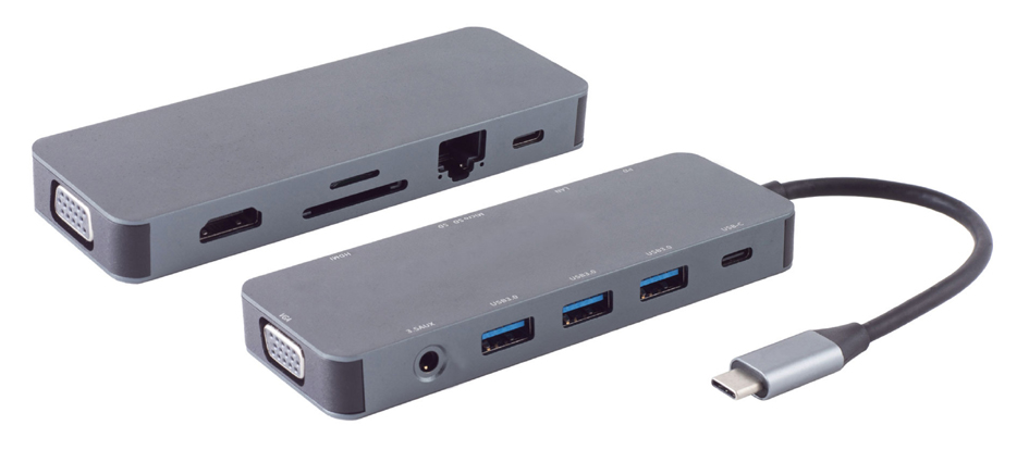 shiverpeaks Station d'accueil 11en1 BASIC-S - USB-C mâle