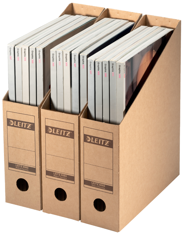 LEITZ porte-revues pour archivage, A4, en carton onduleé,