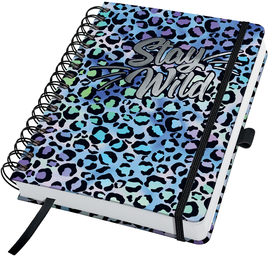 sigel Cahier à spirale Jolie Inspire 'Blue Leo Love', A5
