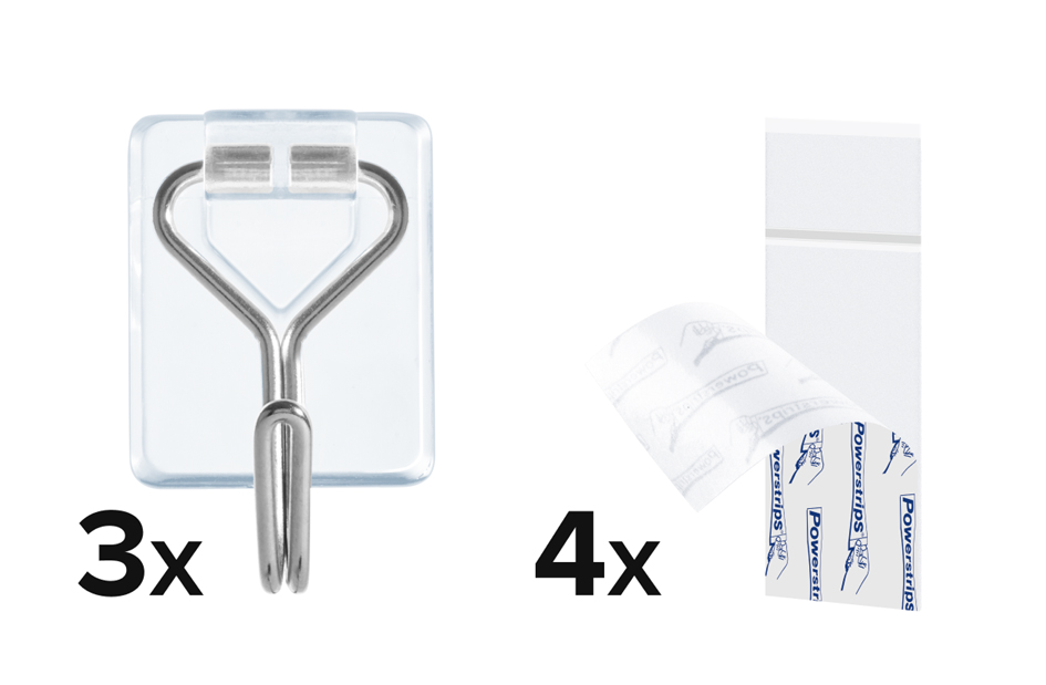 Crochet Powerstrips WIRED HOOK SMALL, contenu