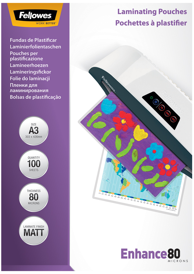 Fellowes Pochette de plastification, A3, mat, 160 microns