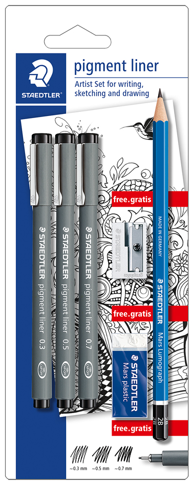 Stylos feutre à pigment, set