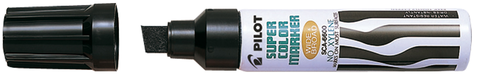 PILOT Marqueur permanent Super Color Jumbo, noir