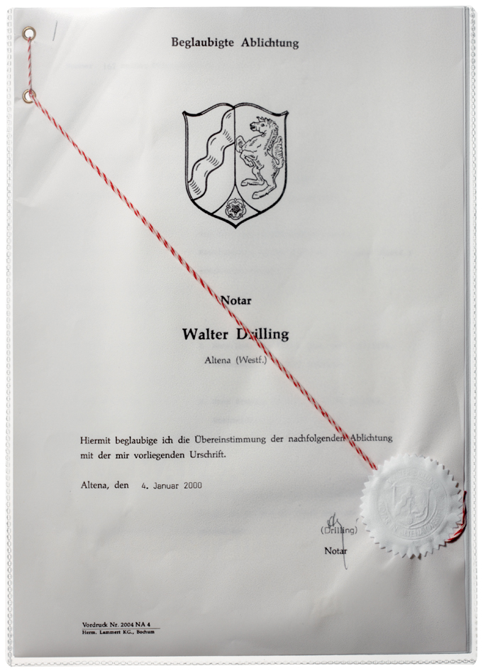 (7) Pochette de protection, A4