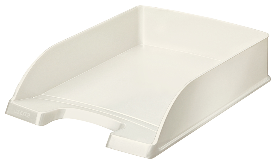 LEITZ Corbeille à courrier Plus WOW, A4, polystyrène, blanc
