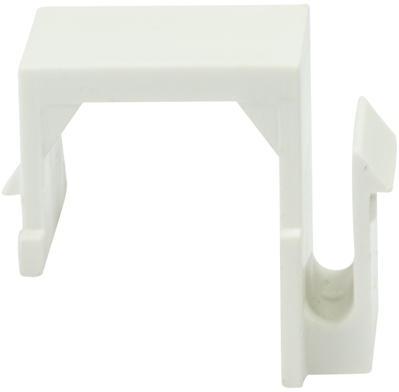 Couvercle de protection pour module Keystone, blanc, vue latérale