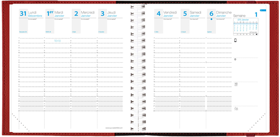 Agenda Time & Life Medium - grille
