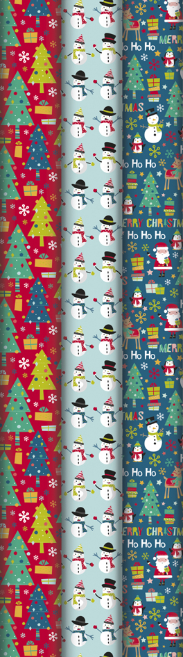 Papiers cadeau, présentoirs