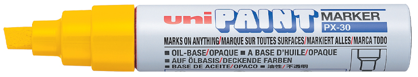 Marqueur permanent PAINT PX30, jaune