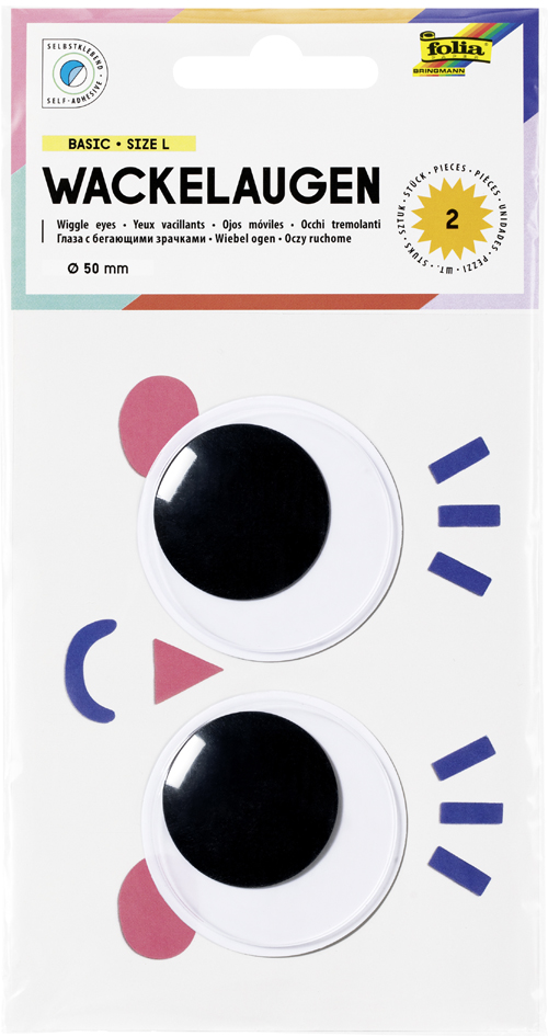 folia Oeil vacillant BASIC, taille: L, autocollant