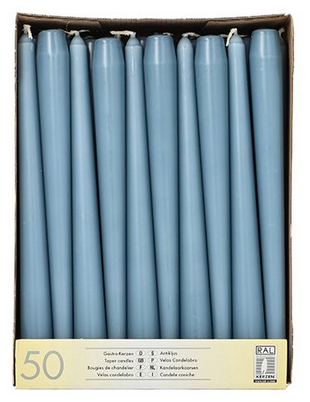 Bougie de chandelier, 22 mm, bleu arctique