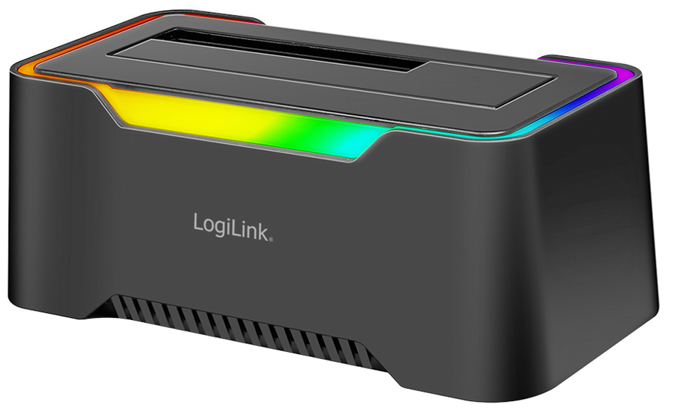 Station d'accueil USB 3.2 Gen1 pour disque dur avec Ã©clairage RGB