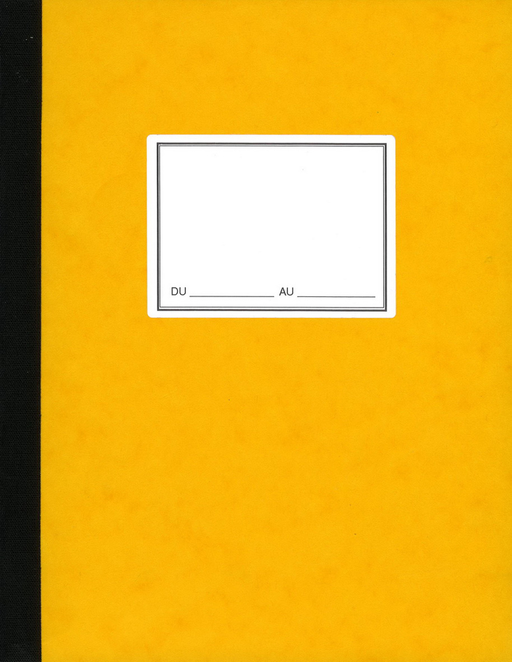 ELVE Livre de compte 'journal' , 297 x 210 mm, 100 pages
