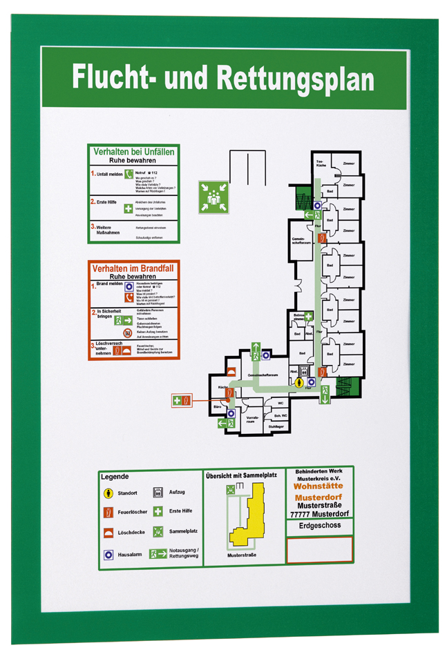 DURABLE Cadre d'affichage magnétique DURAFRAME, A4, vert