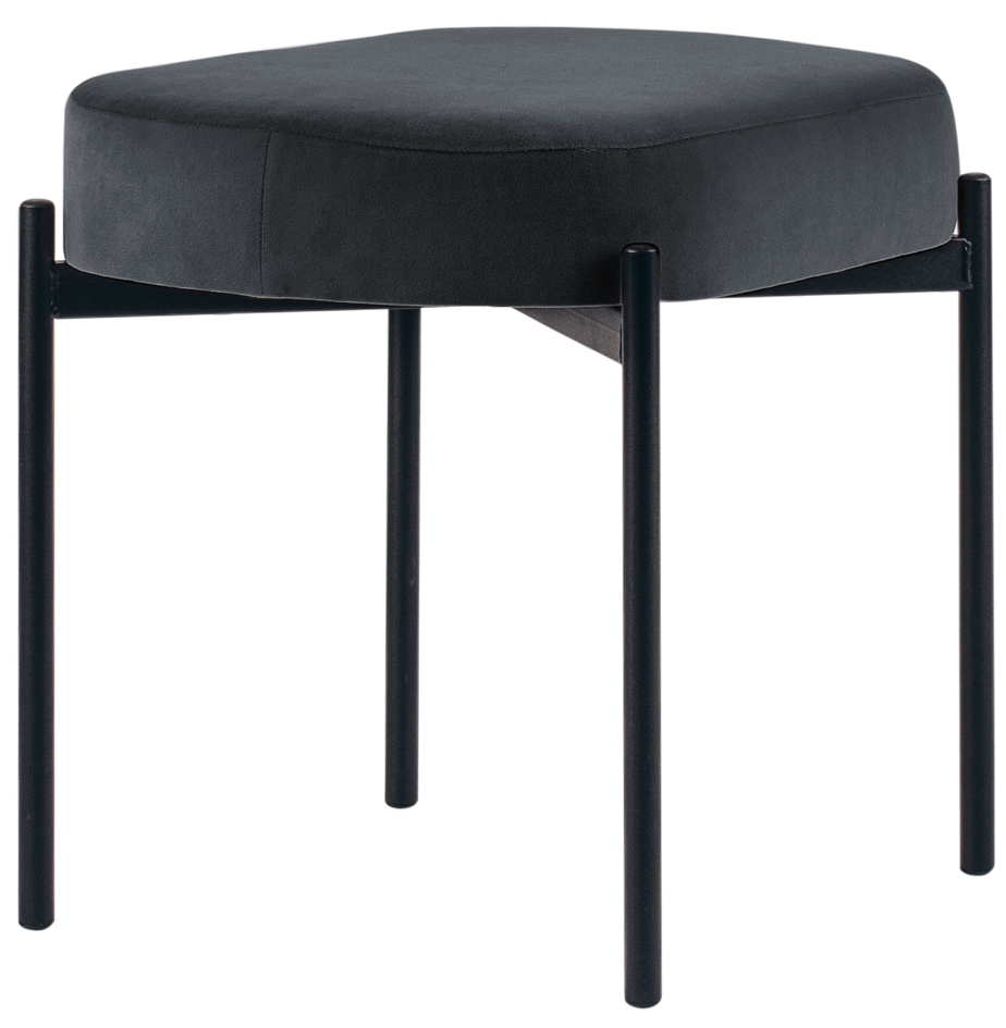 PAPERFLOW Banc oval GAIA, taille S, habillage velours