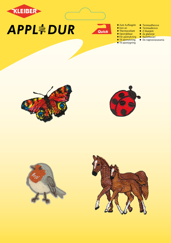 KLEIBER Assortiment d'applications 'Animal', 4 motifs