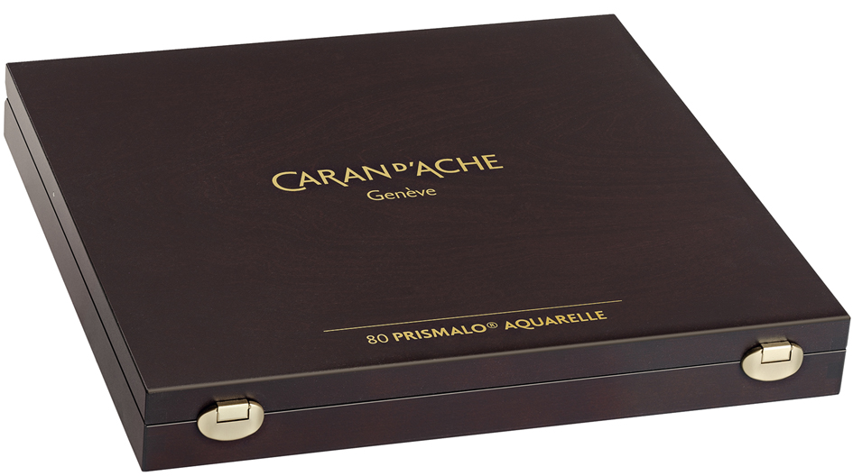 Crayons de couleur PRISMALO, coffret en bois