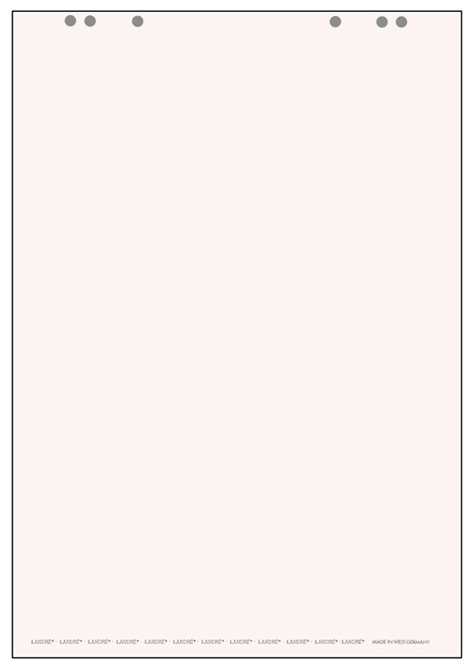 LANDRÉ bloc paperboard, 20 feuilles, uni, 650 x 980 mm