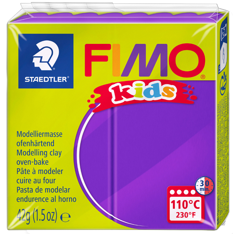 FIMO kids Pâte à modeler, à cuire au four, 42 g, violet