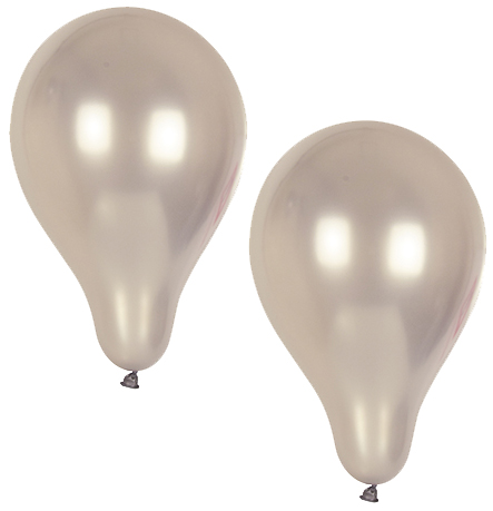 PAPSTAR Ballon de baudruche 'Metallic', argent