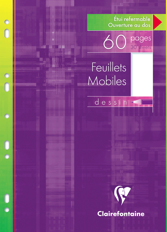 Visuel de référence: Feuillets mobiles perforés, A4, uni