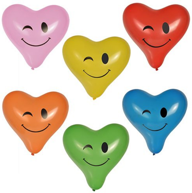 PAPSTAR Ballon de baudruche 'Blinky Heart', assorti