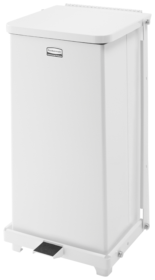 Rubbermaid Poubelle à pédale Defender en acier, 24 litres