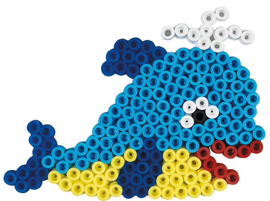 Visuel de référence: Utilisation des perles à repasser maxi "Baleine"