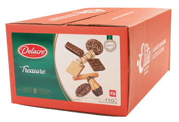 HELLMA Mélange de biscuits 'Treasure by Delacre', dans un