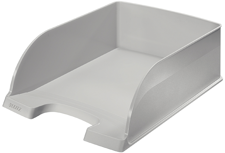 LEITZ Corbeille à courrier Plus Jumbo, A4, polystyrène, gris