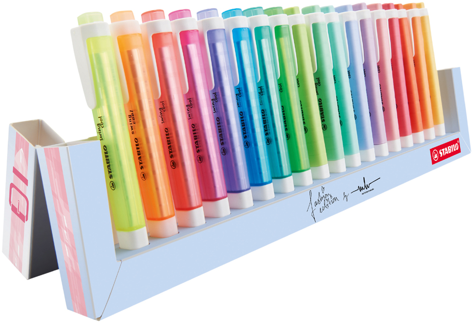 Surligneur swing® cool, set de bureau de 18 pièces - ouvert