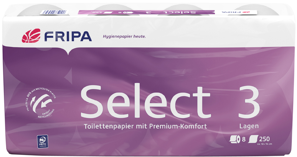Fripa Papier toilette Select, 3 couches, extra blanc