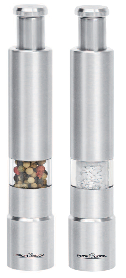 PROFI COOK Moulins à poivre et à sel PC-PSM 1160, kit de 2