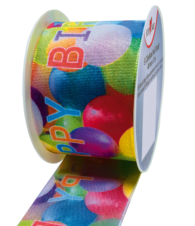 SUSY CARD Ruban cadeau, sur bobine 'Ballons'