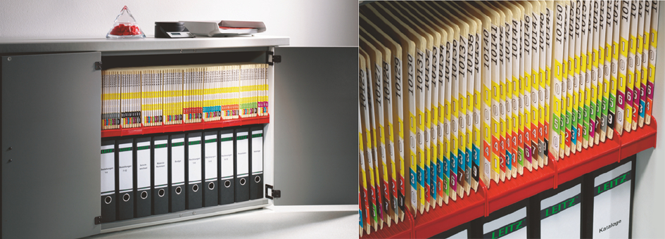 LEITZ Porte-étiquette pour boîte à pans coupés 2421/2427