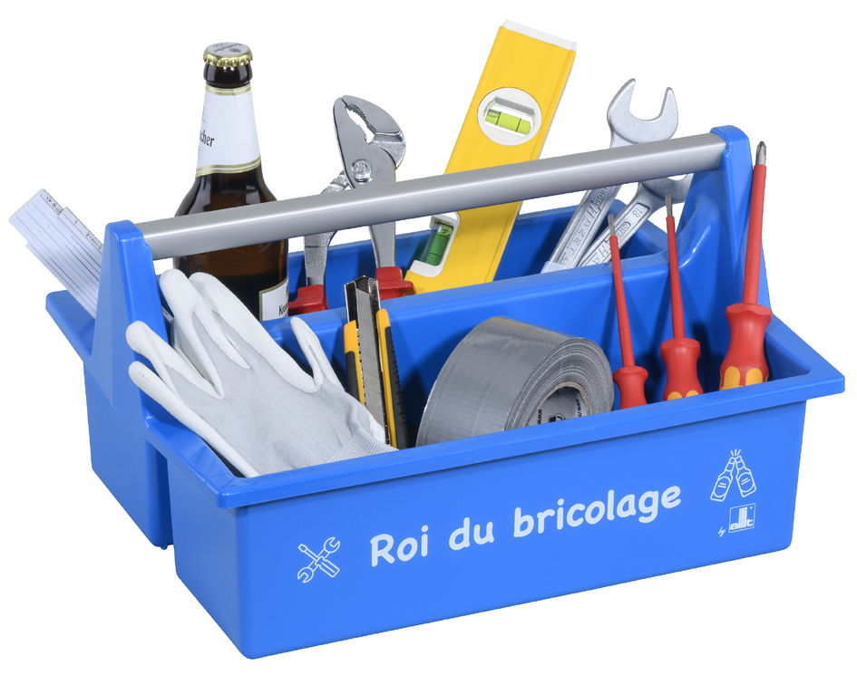 allit Caisse de transport McPlus Carry 'Roi bricolage', bleu