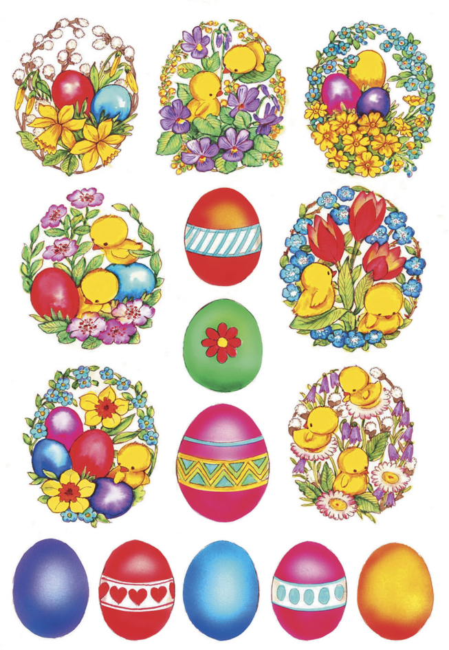 HERMA Stickers de Pâques DECOR 'Fleurs et poussins'